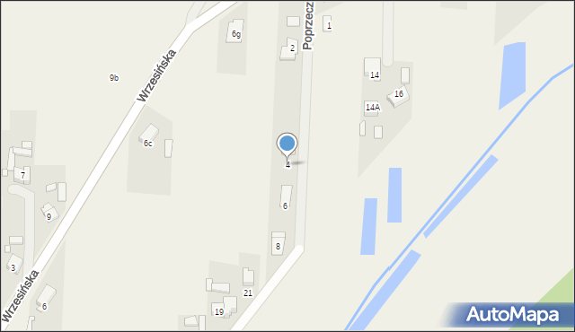 Pięczkowo, Poprzeczna, 4, mapa Pięczkowo