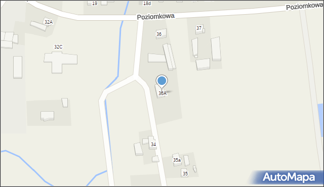 Piekary, Poziomkowa, 36A, mapa Piekary