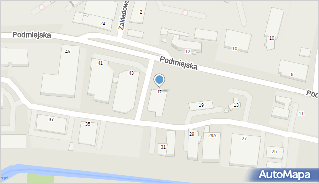Piekary Śląskie, Podmiejska, 17, mapa Piekary Śląskie