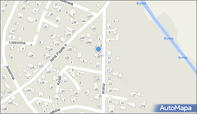 Piekary Śląskie, Polna, 10, mapa Piekary Śląskie