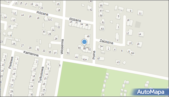 Piekary Śląskie, Polna, 56, mapa Piekary Śląskie