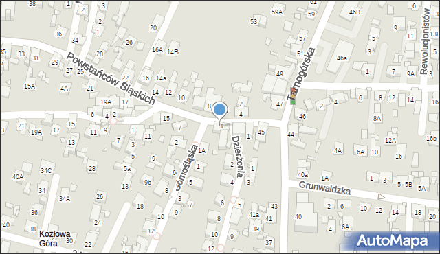 Piekary Śląskie, Powstańców Śląskich, 3, mapa Piekary Śląskie