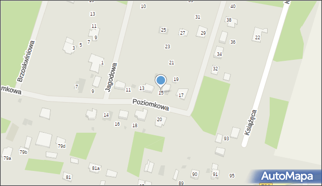 Piekoszów, Poziomkowa, 15, mapa Piekoszów