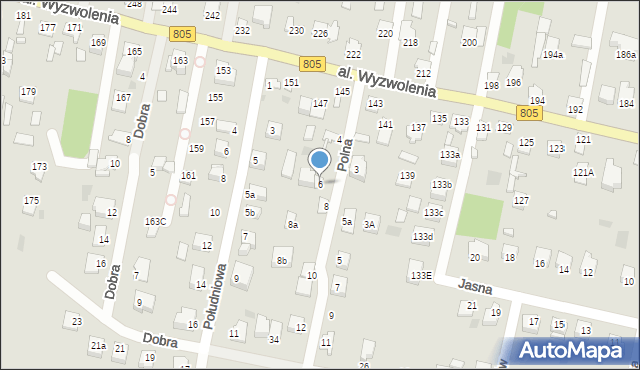 Pilawa, Polna, 6, mapa Pilawa