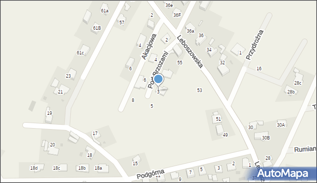 Pilchowice, Pod Brzozami, 3, mapa Pilchowice