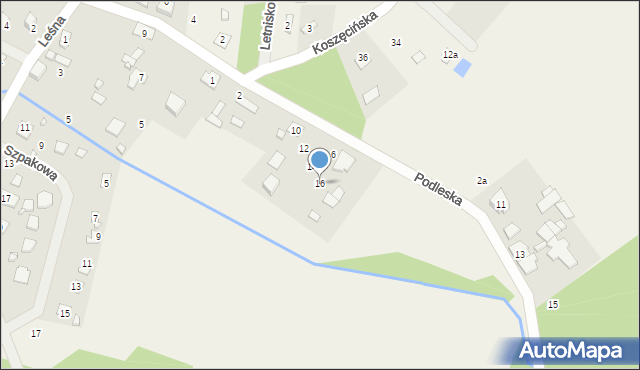 Piłka Kolonia, Podleska, 16, mapa Piłka Kolonia