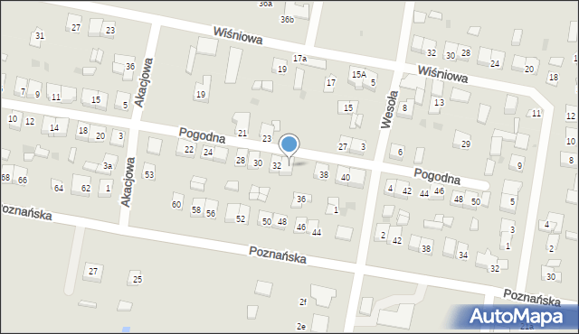 Piotrków Kujawski, Pogodna, 34, mapa Piotrków Kujawski