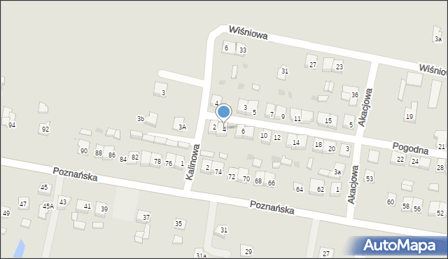 Piotrków Kujawski, Pogodna, 4, mapa Piotrków Kujawski