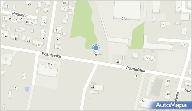 Piotrków Kujawski, Poznańska, 28, mapa Piotrków Kujawski