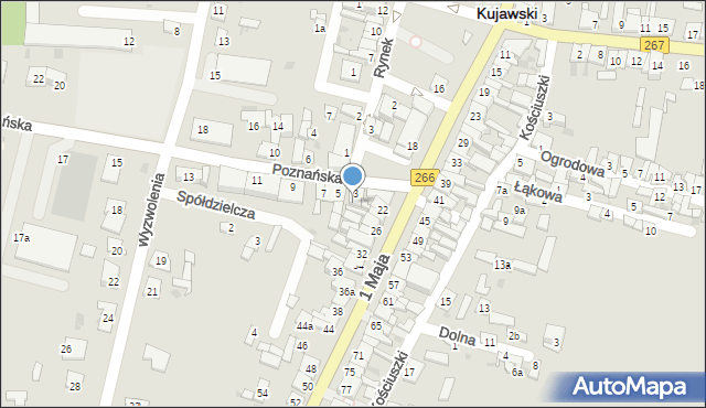 Piotrków Kujawski, Poznańska, 3a, mapa Piotrków Kujawski