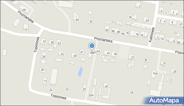 Piotrków Kujawski, Poznańska, 45A, mapa Piotrków Kujawski