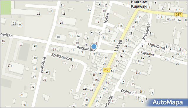 Piotrków Kujawski, Poznańska, 5, mapa Piotrków Kujawski