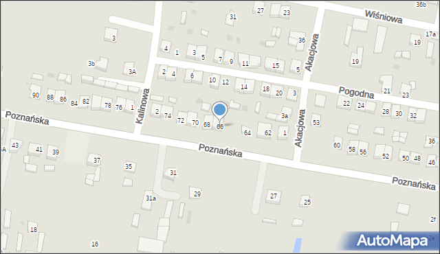 Piotrków Kujawski, Poznańska, 66, mapa Piotrków Kujawski