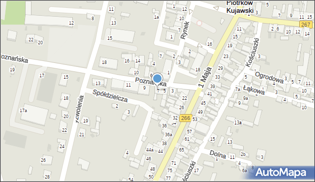 Piotrków Kujawski, Poznańska, 7, mapa Piotrków Kujawski