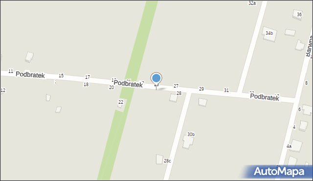 Piotrków Trybunalski, Podbratek, 26, mapa Piotrków Trybunalski