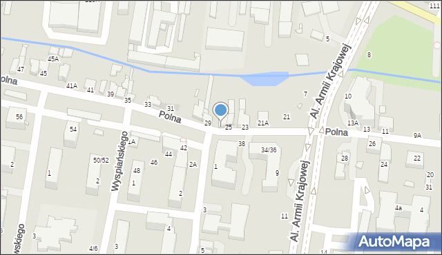 Piotrków Trybunalski, Polna, 27, mapa Piotrków Trybunalski