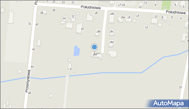 Piotrków Trybunalski, Południowa, 18d, mapa Piotrków Trybunalski