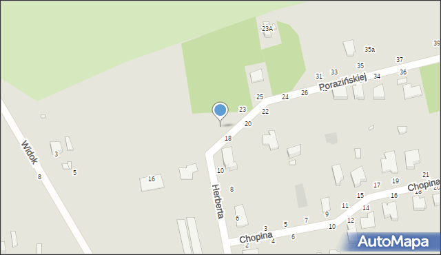 Piotrków Trybunalski, Porazińskiej Janiny, 21, mapa Piotrków Trybunalski