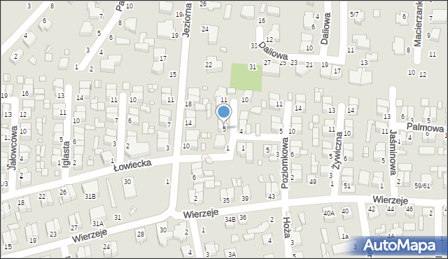 Piotrków Trybunalski, Porzeczkowa, 5, mapa Piotrków Trybunalski