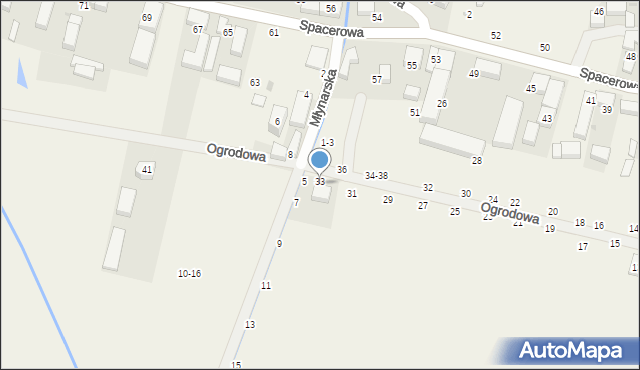 Piotrkowiczki, Pocztowa, 33, mapa Piotrkowiczki