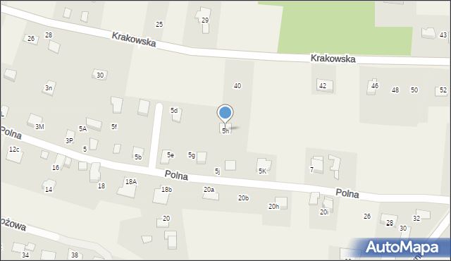 Pisarzowice, Polna, 5h, mapa Pisarzowice