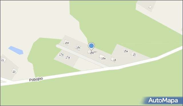 Płaska, Pobojno, 16b, mapa Płaska