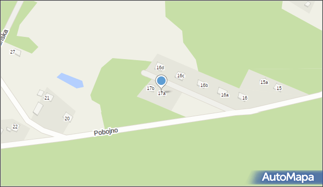 Płaska, Pobojno, 17a, mapa Płaska