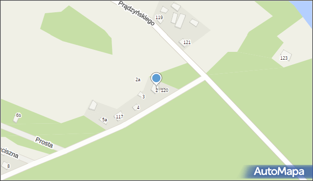 Płaska, Pobojno, 2, mapa Płaska