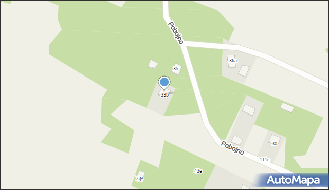 Płaska, Pobojno, 33b, mapa Płaska