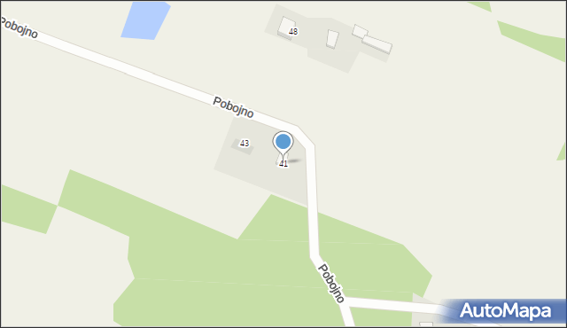 Płaska, Pobojno, 41, mapa Płaska
