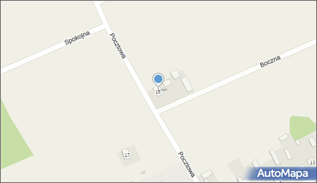 Platerów, Pocztowa, 16, mapa Platerów