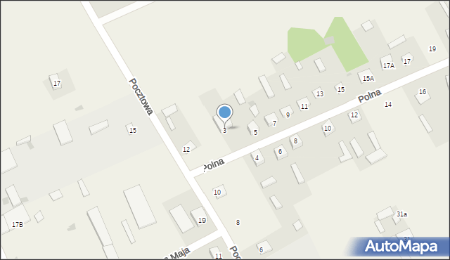 Platerów, Polna, 3, mapa Platerów