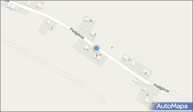 Płaza, Podgórze, 8, mapa Płaza