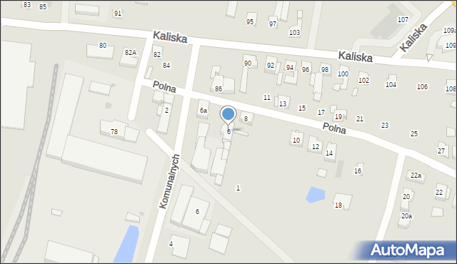 Pleszew, Polna, 6, mapa Pleszew