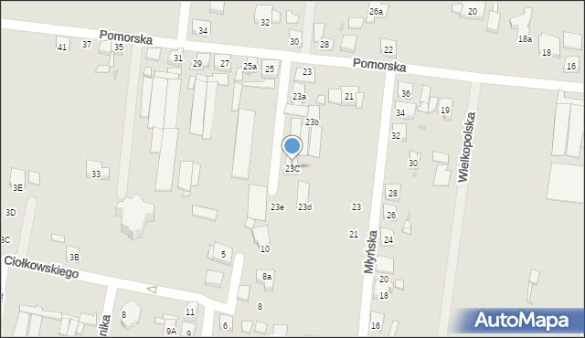 Pleszew, Pomorska, 23C, mapa Pleszew