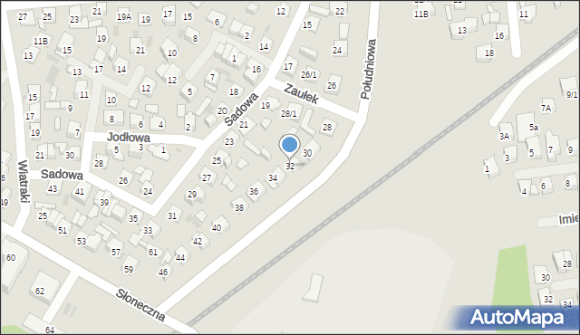 Płock, Południowa, 32, mapa Płock