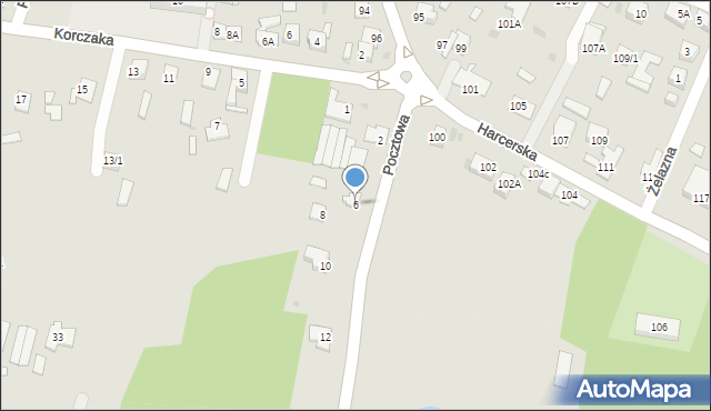 Płock, Pocztowa, 6, mapa Płock