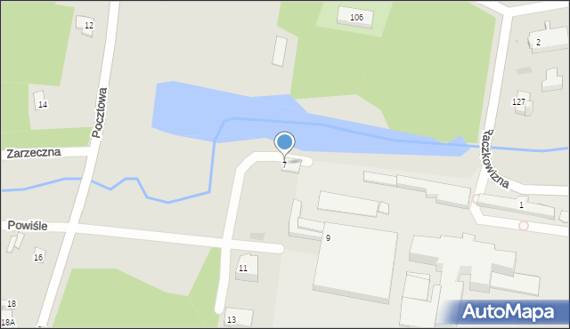 Płock, Pocztowa, 7, mapa Płock