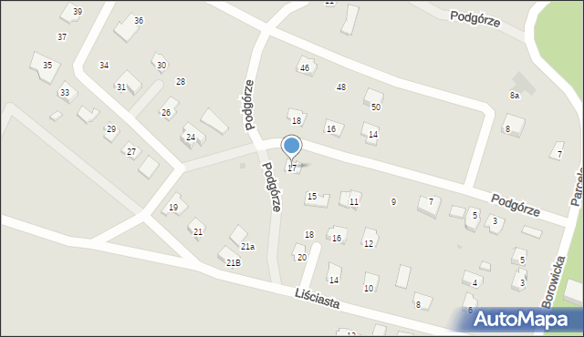Płock, Podgórze, 17, mapa Płock