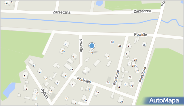 Płock, Podwale, 6, mapa Płock