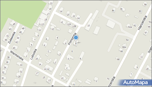 Płock, Pomorska, 8, mapa Płock