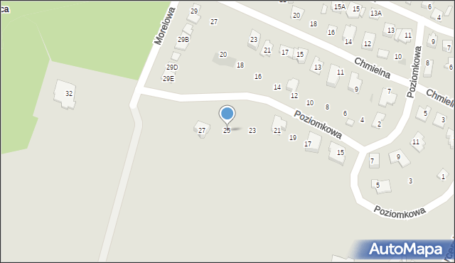 Płock, Poziomkowa, 25, mapa Płock