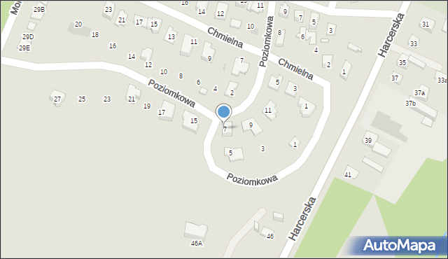 Płock, Poziomkowa, 7, mapa Płock