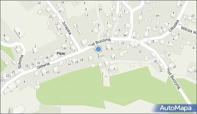 Płoki, Pod Buczyną, 2, mapa Płoki
