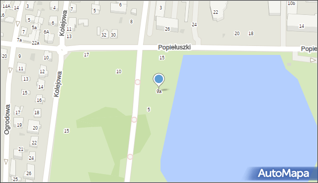 Płońsk, Popiełuszki Jerzego, bł. ks., 9a, mapa Płońsk