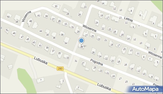 Płoty, Pogodna, 28, mapa Płoty