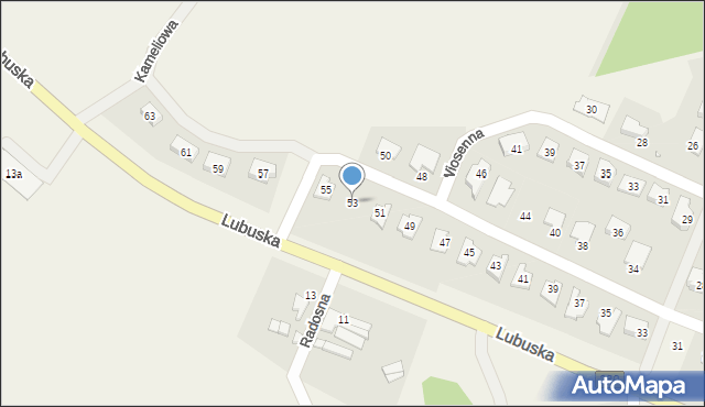 Płoty, Pogodna, 53, mapa Płoty