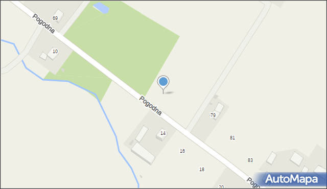 Płusy, Pogodna, 75, mapa Płusy