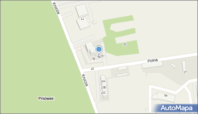 Pniówek, Polna, 54, mapa Pniówek
