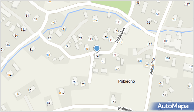 Pobiedno, Pobiedno, 74, mapa Pobiedno